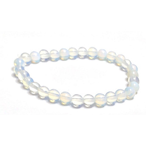 Opalitový náramok elastický, guľôčka zo syntetického kameňa 6 mm / 16 - 17 cm, kameň želania a nádeje Opalitový náramok elastický, guľôčka zo syntetického kameňa 6 mm / 16 - 17 cm, kameň želania a nádeje