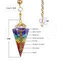 Orgonitový amulet, kyvadlový generátor energie 7 čakier 1 kus