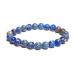 Jaspis / Regalit Cisársky morský sediment modrý náramok elastický zmiešaný minerál, guľôčka 8 mm / 16 - 17 cm