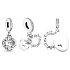 Prívesok zo striebra 925 Ice carving - You melt my heart, love bracelet pendant