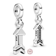 Strieborný šarm 925 My Arrow - Mini medailón, prívesok na náramok, symbol