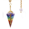Orgonitový amulet, kyvadlový generátor energie 7 čakier 1 kus