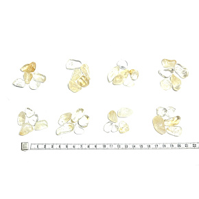 Citrín prírodný kameň, veľkosť S 5 kusov, kameň hojnosti, úspechu