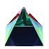 Sklenená pyramída s farebným pokovom 50 mm