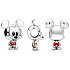 Prívesok Striebro 925 Disney Mickey Mouse, korálik na náramok