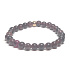 Rubelit bordovo červený náramok elastický prírodný kameň, guľôčka 6 mm / 16 - 17 cm