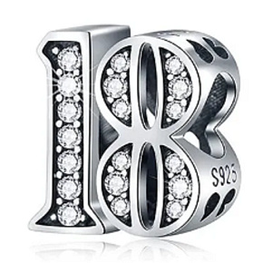 Prívesok Striebro 925 18 rokov, korálik na náramku