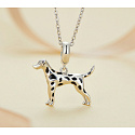 Charm Striebro 925 Pes - Dalmatín, prívesok na náramok zviera