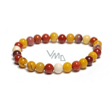 Mokait náramok elastický prírodný kameň, gulička 6 mm / 16 - 17 cm, motivačný kameň Mokait náramok elastický prírodný kameň, gulička 6 mm / 16 - 17 cm, motivačný kameň