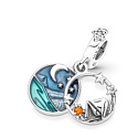 Charm Camping night sky - camping 2v1, náramok prívesok symbol