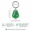 Aventurín zelený – mini přívěsek z přírodního kamene cca 0,8–1,2 cm zlaté provedení | Talisman štěstí a prosperity