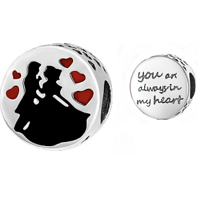 Striebro 925 Na deň, keď ma požiadal o ruku, náramok z korálok lásky 10 mm Striebro 925 Na deň, keď ma požiadal o ruku, náramok z korálok lásky 10 mm