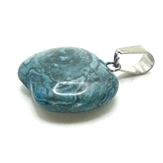 Chryzokol Jablko poznania prívesok prírodný kameň 1,5 cm, kameň kráľa Šalamúna