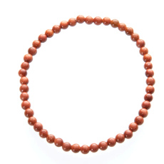 Zlatý elastický náramok 4/19 cm, kameň ambície