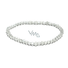 Krištáľ náramok elastický fazet prírodný kameň 3mm / 16 - 17cm, kameň kameňov Krištáľ náramok elastický fazet prírodný kameň 3mm / 16 - 17cm, kameň kameňov