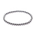 Hematitový náramok elastický prírodný kameň, guľôčka 4 mm / 15 cm, pre deti, zdravý krvný kameň
