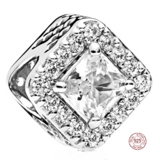 Prívesok Striebro 925 Geometrické žiariace korálky na náramku symbol Prívesok Striebro 925 Geometrické žiariace korálky na náramku symbol