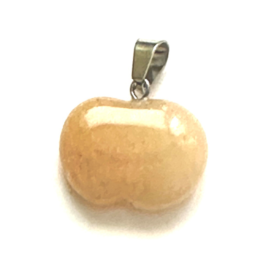 Avanturin Jablko poznania prívesok prírodný kameň 1,5 cm, kameň pre šťastie