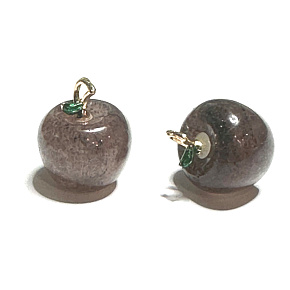 Krištáľový prívesok s jahodovým jablkom, prírodný kameň 2,7 x 15 mm, kameň Krištáľový prívesok s jahodovým jablkom, prírodný kameň 2,7 x 15 mm, kameň
