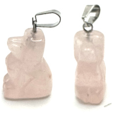 Prívesok Rosie's Dog prírodný kameň, ručne brúsená figúrka 1,8 x 2,5 x 8 mm, kameň lásky