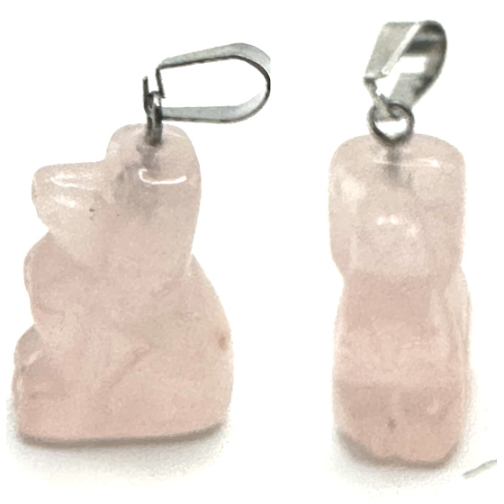 Prívesok Rosie's Dog prírodný kameň, ručne brúsená figúrka 1,8 x 2,5 x 8 mm, kameň lásky