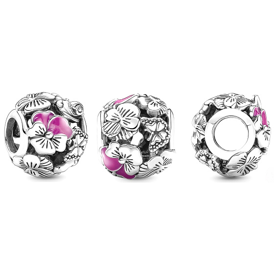 Striebro 925 Kvetinový náramok z korálok príroda