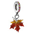 Prívesok zo striebra 925 Farby jesene - jesenný list, javorový list, prívesok na náramok