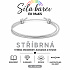 Šňůrkový náramek Síla barev – Stříbrná | Symbol moudrosti, elegance a intuice | nastavitelný 16 - 30 cm