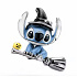 Charm Disney Lilo & Stitch – halloweensky Stitch na metle | prívesok na náramok, film
