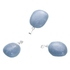 Angelit Troml prívesok prírodný kameň, 2,2 - 3 cm, 1 kus, kameň mieru