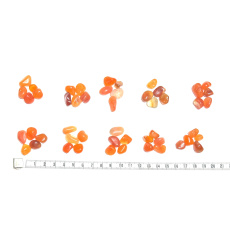 Karneol Botswana prírodný kamienok, veľkosť S 5 kusov, Nauč nás tu a teraz