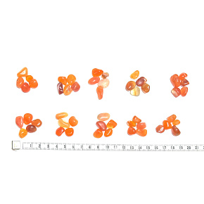 Karneol Botswana prírodný kamienok, veľkosť S 5 kusov, Nauč nás tu a teraz