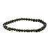 Epidot náramok elastický prírodný kameň, guľôčka 4 mm / 19 cm hojnosť, prosperita