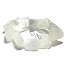 Krištáľ náramok elastický surový prírodný kameň 2 - 2,5 cm / 16 - 17cm, kameň kameňov Krištáľ náramok elastický surový prírodný kameň 2 - 2,5 cm / 16 - 17cm, kameň kameňov