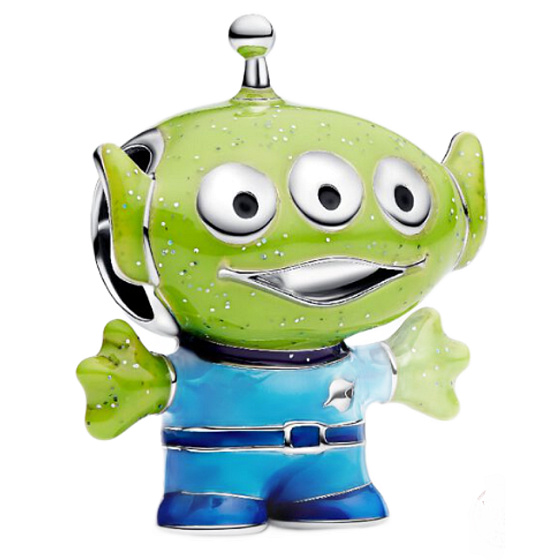 Charm Disney Pixar Toy Story Alien – malý zelený muž, korálek na náramek film