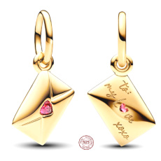 Prívesok na náramok zo striebra 925 Láska, ručne písaný, prívesok