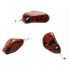 Obsidián Moka Troml prívesok prírodný kameň, 2,2-3 cm, 1 kus, záchranný kameň