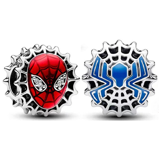 Prívesok Striebro 925 Marvel Spiderman maska, korálik na náramku film