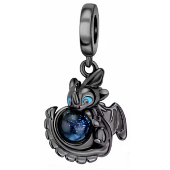 Charm Sterlingové stříbro 925 DreamWorks, Jak vycvičit draka, Bezzubka přívěsek na náramek film