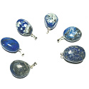 Lapis Lazuli Troml prívesok prírodný kameň, 2,2-3 cm, 1 kus, harmonický kameň
