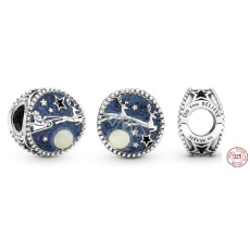 Šarm Striebro 925 Santa a sob prívesok, korálik na náramku Vianoce Šarm Striebro 925 Santa a sob prívesok, korálik na náramku Vianoce