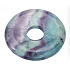 Fluorit Rainbow Donut prírodný kameň 30 mm, kameň géniov