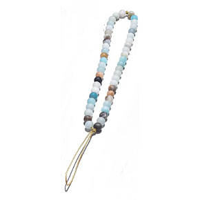 Amazonit mat přívěšek na mobil 6 mm, obvod 26,5 cm Amazonit mat přívěšek na mobil 6 mm, obvod 26,5 cm