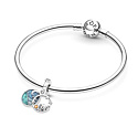 Charm Camping night sky - camping 2v1, náramok prívesok symbol