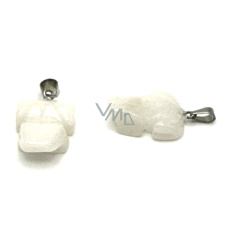 Kremeň biely Žaba pre šťastie prívesok prírodný kameň cca 20 x 15 mm, najdokonalejší liečiteľ Kremeň biely Žaba pre šťastie prívesok prírodný kameň cca 20 x 15 mm, najdokonalejší liečiteľ