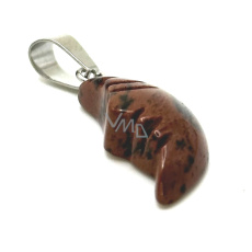 Jaspis červený mesiac prívesok prírodný kameň, ručne brúsená figúrka 2,2 x 10 mm, full care stone Jaspis červený mesiac prívesok prírodný kameň, ručne brúsená figúrka 2,2 x 10 mm, full care stone