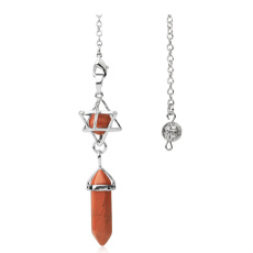 Jaspis Merkaba + kyvadlo, prívesok z prírodného kameňa 71 x 8 x 8 mm Jaspis Merkaba + kyvadlo, prívesok z prírodného kameňa 71 x 8 x 8 mm