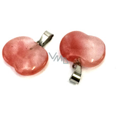 Krištáľ ružový Jablko poznania prívesok prírodný kameň 1,5 cm, kameň kameňov Krištáľ ružový Jablko poznania prívesok prírodný kameň 1,5 cm, kameň kameňov