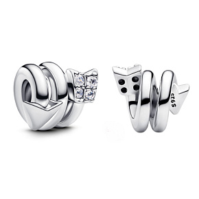 Charm Kroucený šíp, korálek na náramek láska