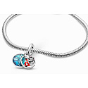 Charm Disney Lilo & Stitch - rodina znamená, že nikto nie je opustený, prívesok rodinný náramok 2v1